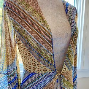 Sheer Duster Jacket in Gorgeous Pattern